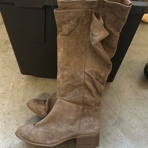 Taupe riding boot